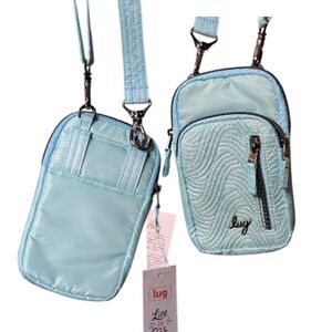 NWT Lug Pitter Patter Matte Luxe VL Crossbody Bag aquamarine hands-free travel